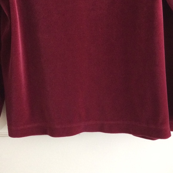 N.Y.L Velour Zippered Jacket Size 1X - Picture 7 of 8